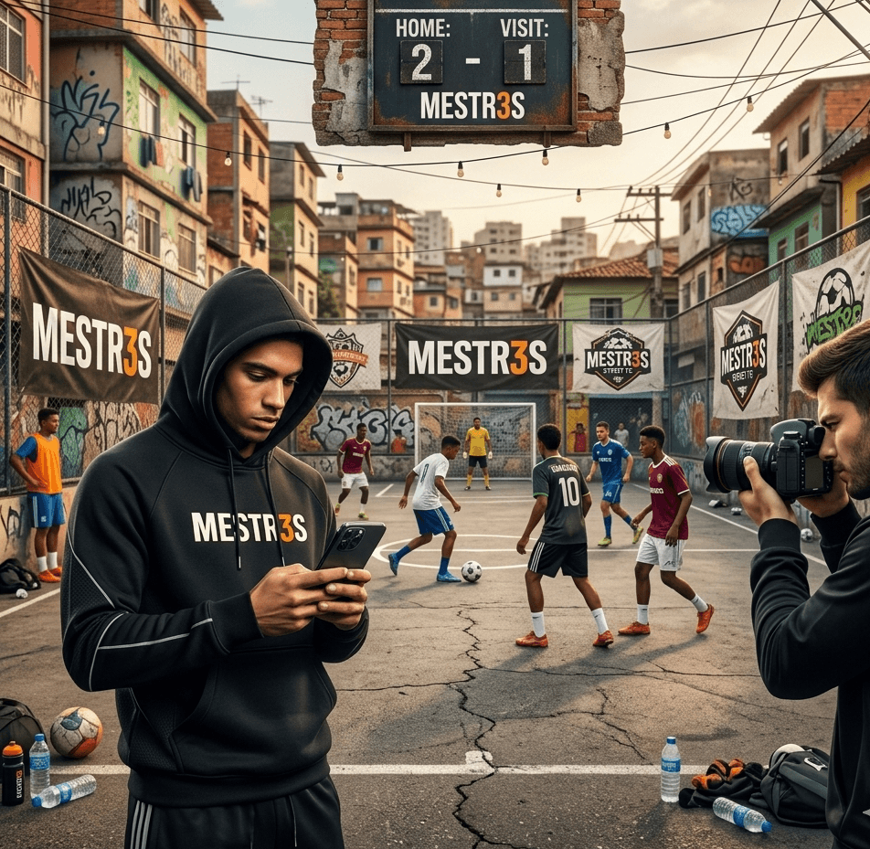 Jugador de fútbol en acción